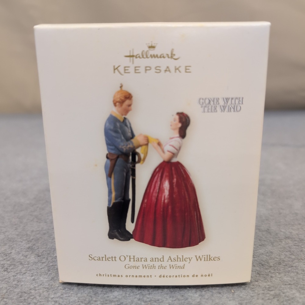 Hallmark Keepsake Gone With The Wind Scarlett O Hara Ashley Wilkes Ornament 2008 - Picture 1 of 3